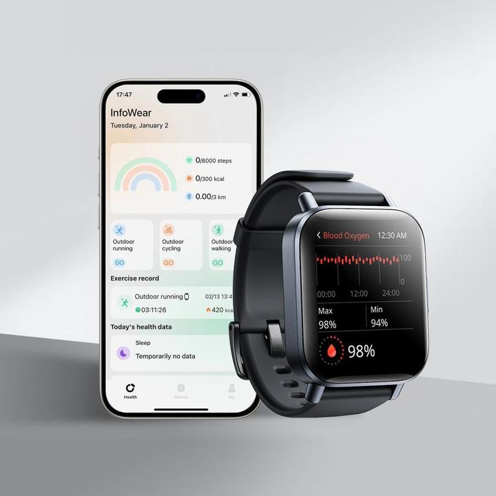 Actual product image Joyroom Fit-Life JR-FT3S smartwatch with call answering function - grey