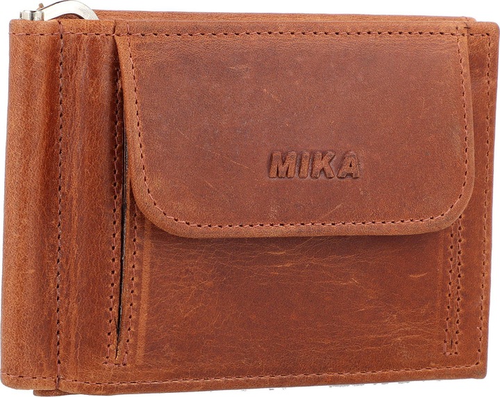Actual product image Mika Wallet RFID leather 11 cm with money clip