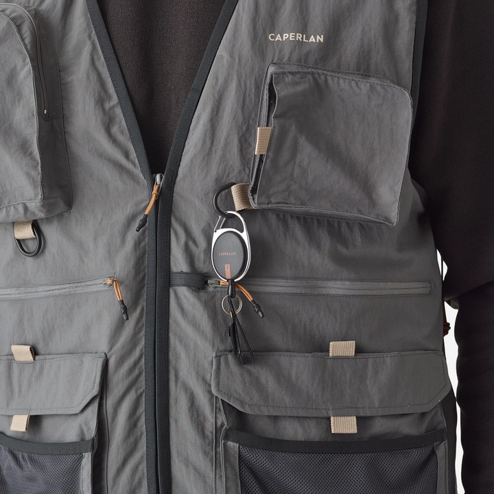 Actual product image Caperlan Fishing waistcoat FV 500 grey (XXL)