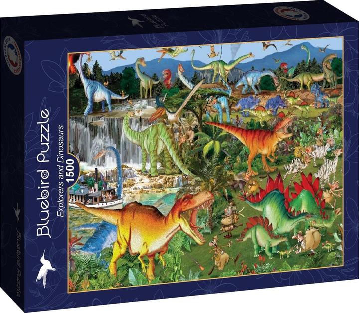 Immagine prodotto Bluebird Puzzle 1500 pezzi Esploratori e Dinosauri (1500 pezzi)