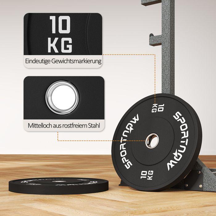 Produktbild Swisshandel24 2er-Set Hantelgewichte, 2 x 10kg Gewichte, Hantelscheiben-Set Gewichtsscheiben (2 x 10 kg)