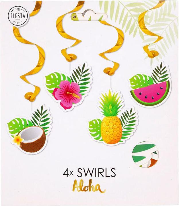 Produktbild Globos Europe Hängende Dekorationswirbel Aloha - 4 Stück. (4 Stk.)