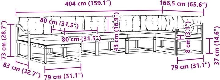 Produktbild vidaXL Outdoor-Sofa