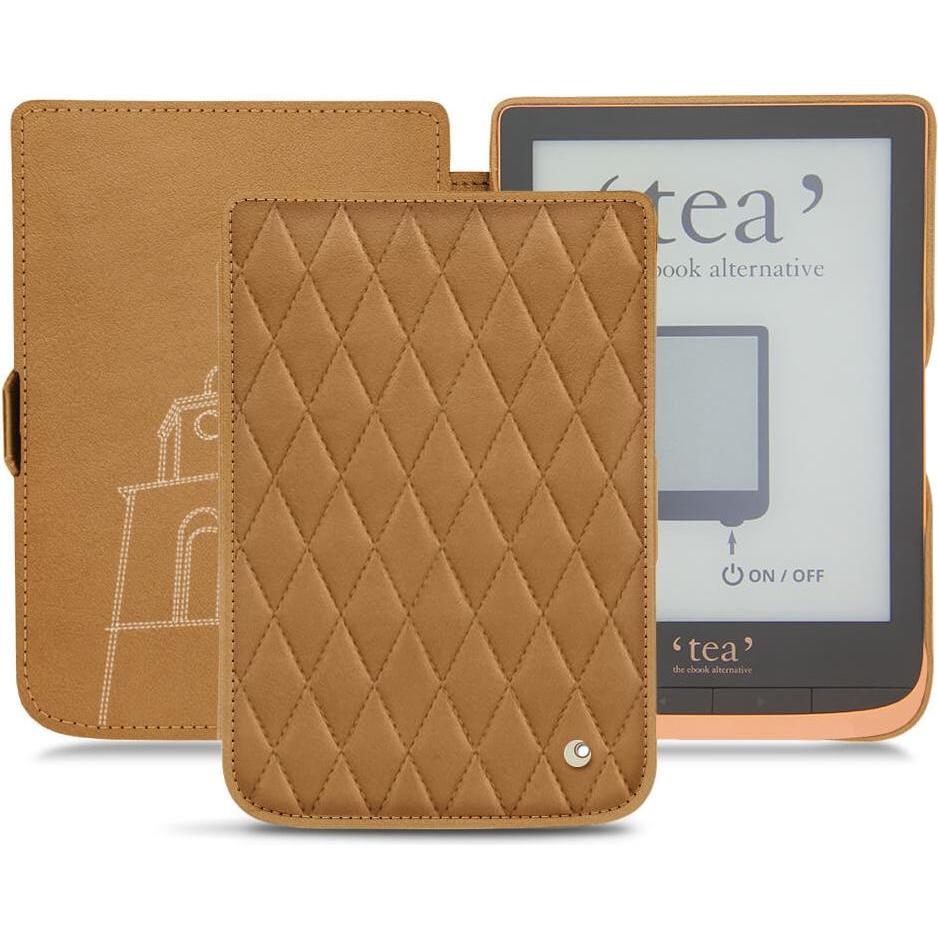 Noreve Lederschutzhülle horizontal (Touch HD Plus), Tablet Hülle, Braun