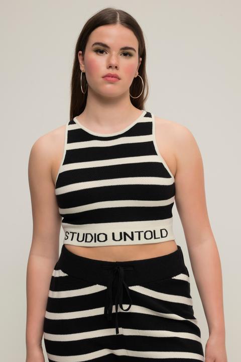 Produktbild Studio Untold Strick-Top, Tight Shape, Ringel, Unterbrustband (50, 52)