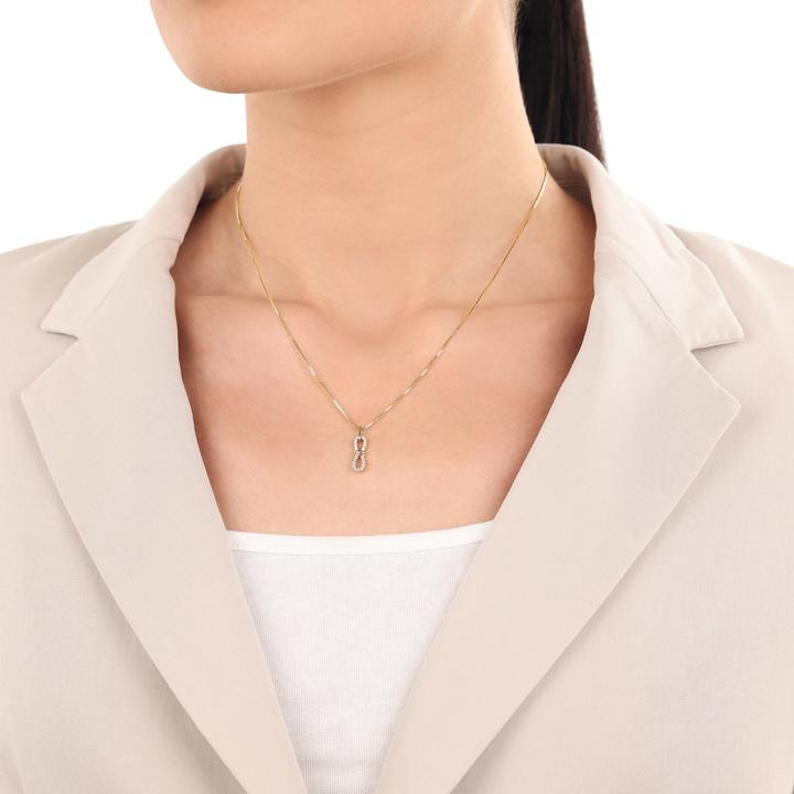 Image du produit Amor Pendentif pour femme, or 375, zirconium synth. (9 ct, Or 375)