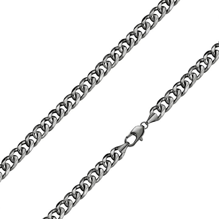 Produktbild True Rebels Kette Edelstahl gunmetal - 38488 (Edelstahl IP Titancarbid)