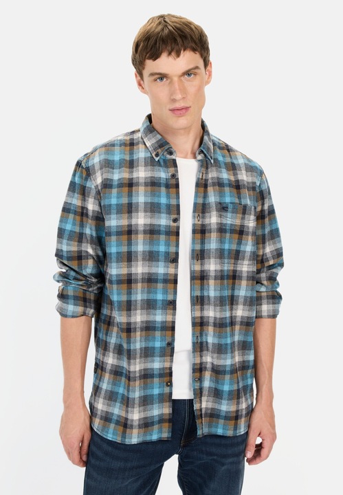 Immagine prodotto Camel Active Camicia a maniche lunghe con motivo a scacchi (L)