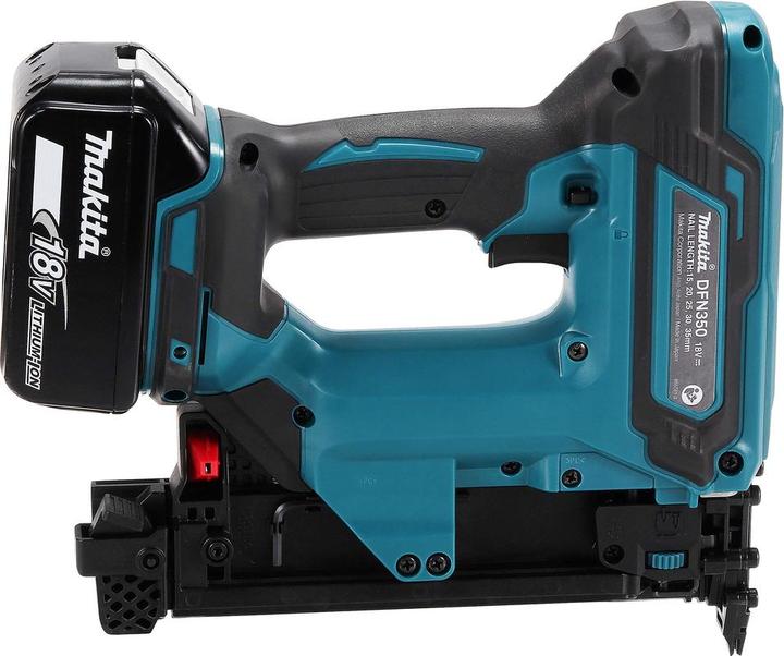 Actual product image Makita DFN 350 RTJ Battery upsetting nailer 18 V 15 - 35 mm + 2x battery 5.0 Ah + charger + Makpac