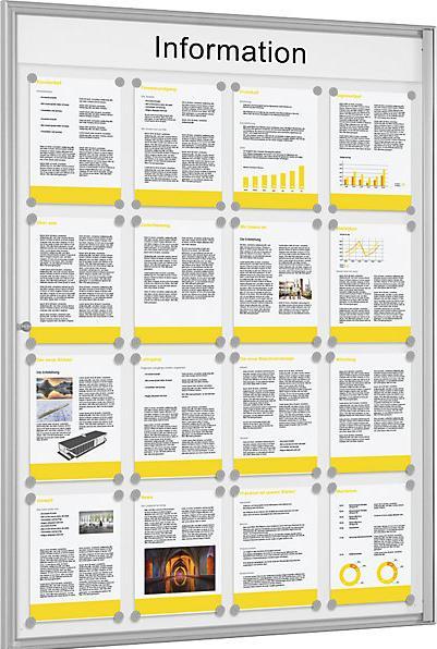 Immagine prodotto Schaar-Design Vetrina singola BASIC (Lavagna, 98,5 x 134 cm)