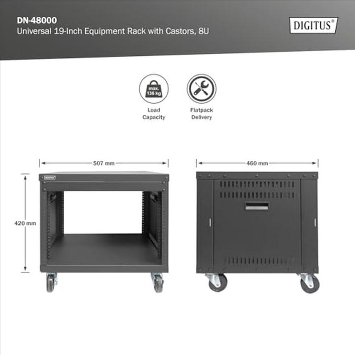 Actual product image Digitus DN-48000 (8 RU, 19 inch rack)
