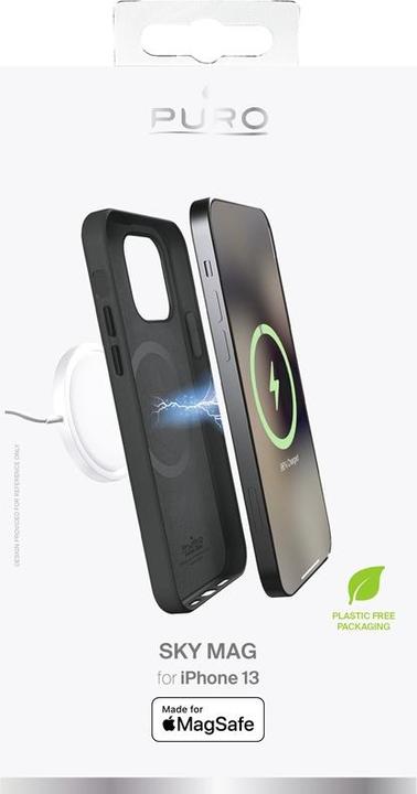 Immagine prodotto Puro custodia SKYMAG MagSafe Apple iPhone 13 (nero) (Apple iPhone 13)