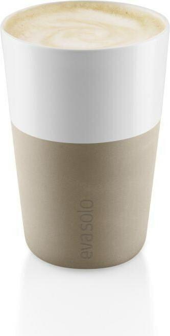 Produktbild Eva Solo Latte Macchiato Becher 360 ml, 2 Stück, Beige/Weiss (360 ml, 2 x)