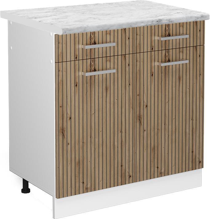 Artisan Eiche, Marble-Weiss, Weiss