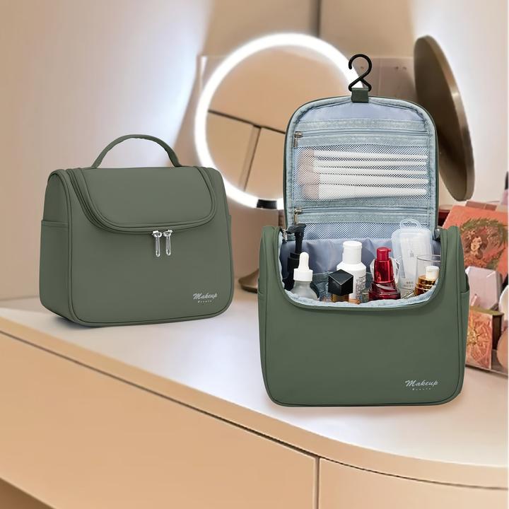 Produktbild Only-Bags.Store Casual Style grosse Kapazität Kosmetikkoffer, Nylon Kulturtasche mit mehreren Taschen, langlebig (9.80 l)