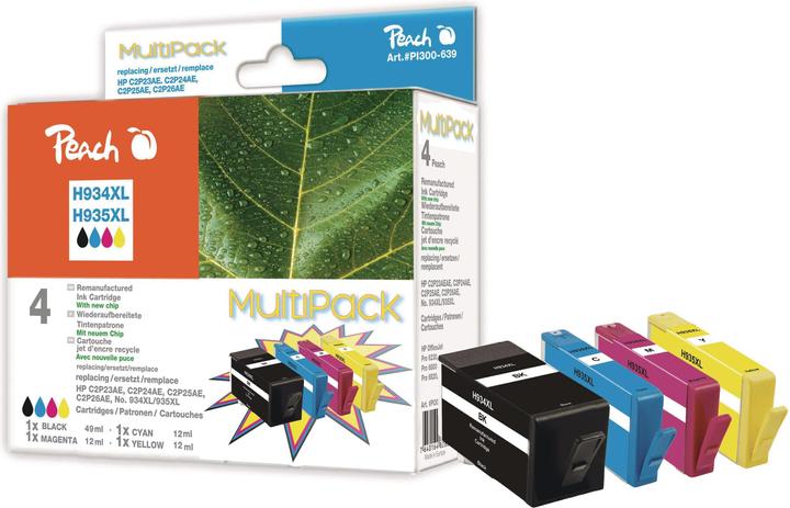 Immagine prodotto Peach Set di inchiostri HP n. 934XL / 935XL (M, C, Y, FC)