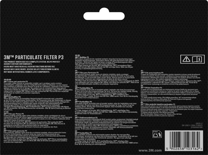 Actual product image 3M Particle filter (P2, 10 x)