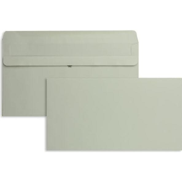 Blanke, Briefumschlag, Briefumschläge 125x235mm 75g/qm selbstklebend VE=1000 Stück grau (1000 x)