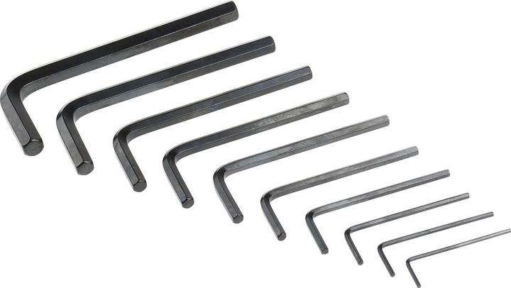Actual product image RS PRO 10 piece Lshape imperial hexagon key set
