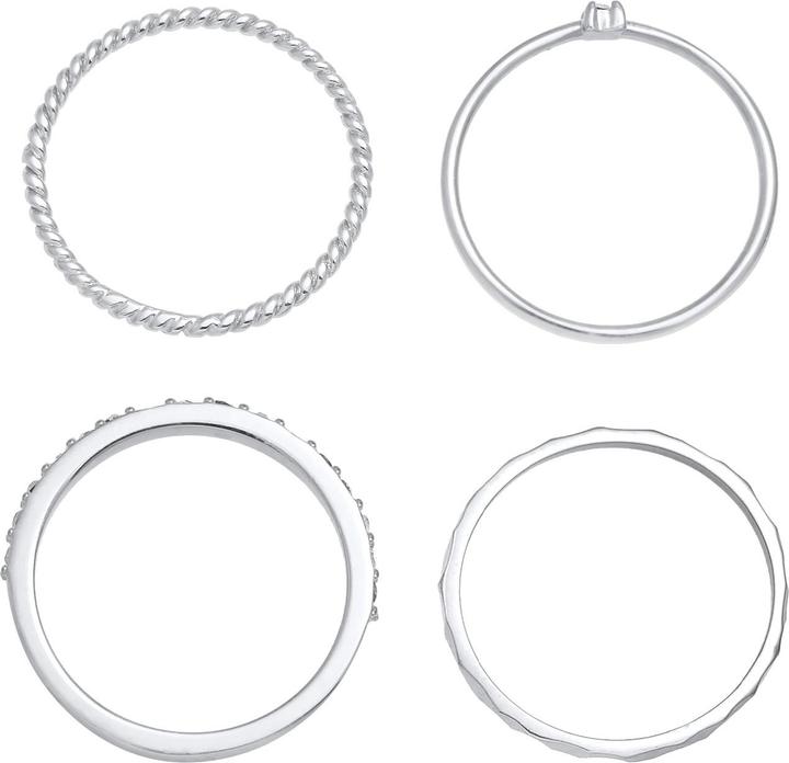Immagine prodotto Elli Anello di cristallo, set di anelli (56, 925 Argento)