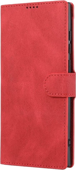 Image du produit Cover-Discount Galaxy S23 Ultra - Étui en cuir rouge (Samsung Galaxy S23 Ultra)
