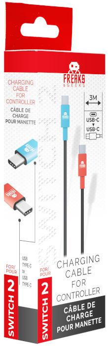Actual product image Freaks and Geeks FREAKS SWITCH 2 Cavo di Ricarica da USB-C a USB-C 3m (Switch 2)