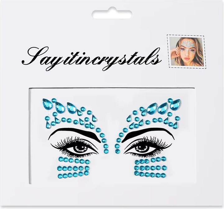 Silana Beauty Face Jewels Sentia - Hellblau