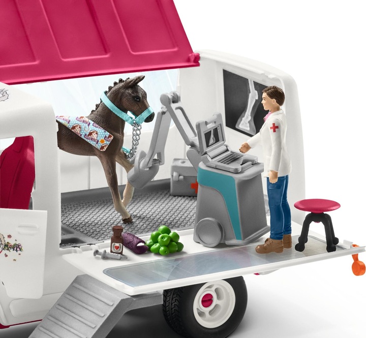 Produktbild Schleich Mobile Tierarzt mit Hannover Fohlen