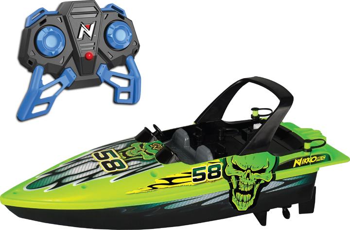 Produktbild Nikko 10171 Speedboot, ferngesteuertes RC Boot, Wasser Action bis 2,5 km/h, Robustes Motorboot, sch