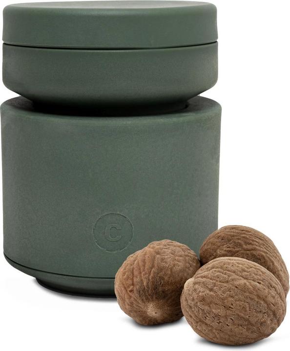 Actual product image Crush Grind Nutmeg Mill Billund 7.6 cm, Dark Green (Nut)