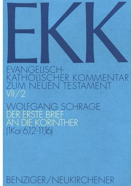 Produktbild Der erste Brief an die Korinther (Deutsch, Hans-Josef Klauck, Joachim Gnilka, Jürgen Roloff, Ulrich Luz, Wolfgang Schrage, 1995)