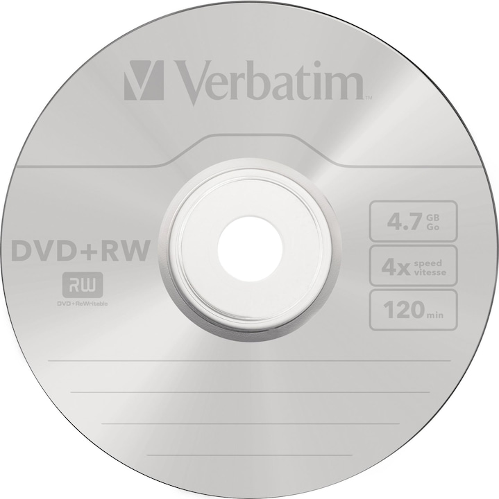 Actual product image Verbatim DVD+RW, 4x, 4.7GB, 25 spindle (25 x)