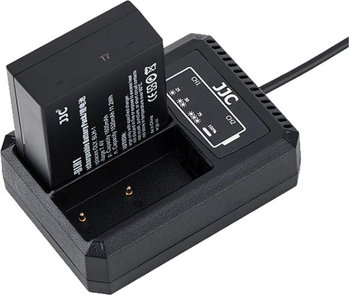 JJC Olympus DCH BLH1 Chargeur double USB (Chargeur de batterie d'appareil photo)