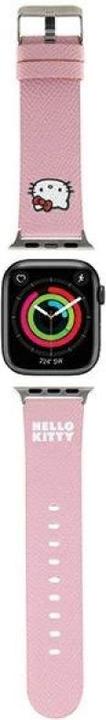 Hello Kitty Pasek HKAWMPGKHP Apple Watch 38/40/41mm różowy/pink strap Kitty Head (Eco-friendly leather, ecological leather, Leather, Leatherette, Silicone, Stainless steel)