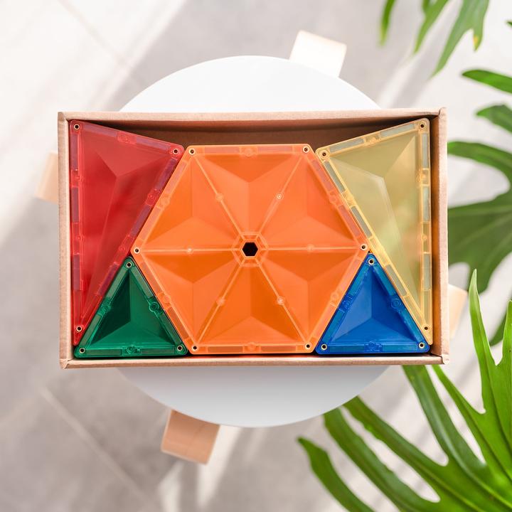 Actual product image Connetix CON-EU-30G - 30 Piece Geometry Pack, Rainbow