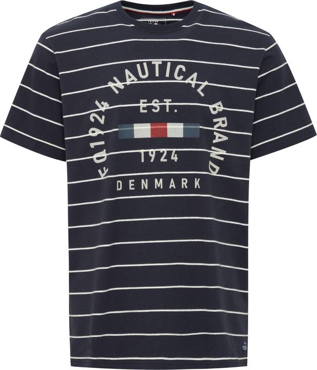 Actual product image FQ1924 FQTom SS stripe tee w logo print 21900644 (XL)