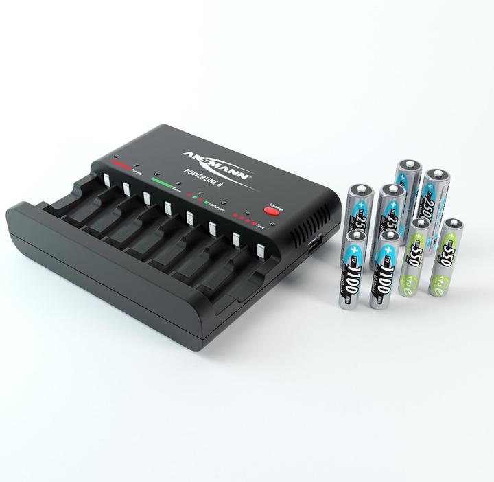 Image du produit Ansmann Ligne électrique 8 (1 pcs, AAA, AA, Chargeurs sans batterie)