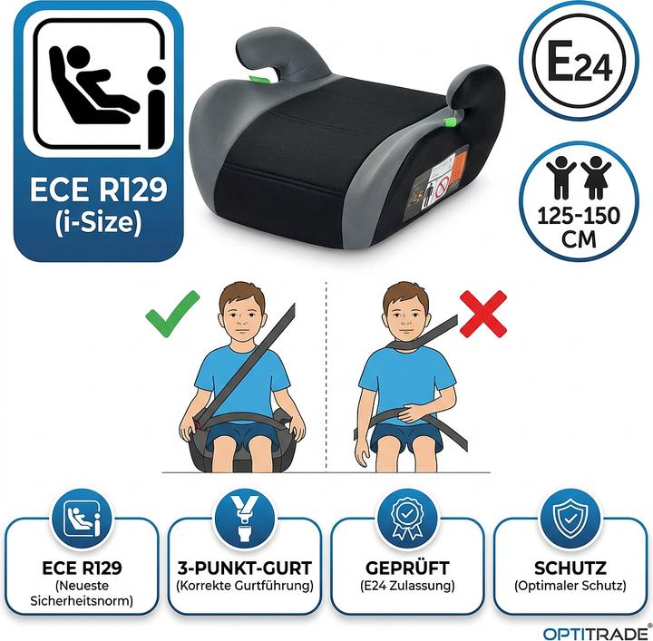 Produktbild Champ Auto-Kindersitzerhöhung (Kindersitzerhöhung, ECE R129/i-Size Norm)