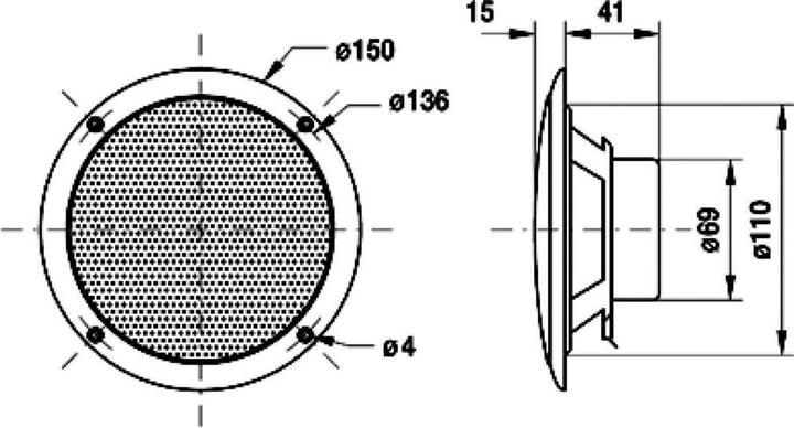 Actual product image Visaton Full range loudspeaker FR 13 WP