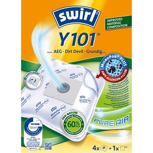 Swirl Dammsugarpåsar Y101 OBS 3X4ST, Staubsaugerbeutel