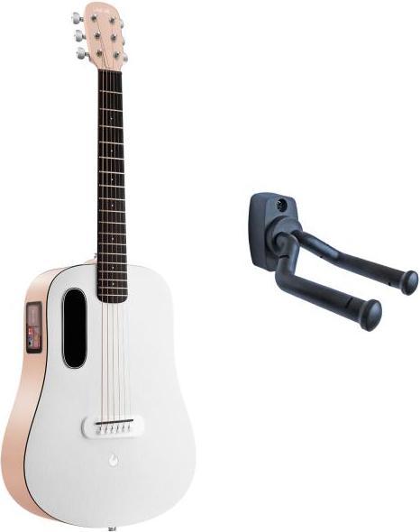 Lava Music Guitar ME Play 36 inch Light Peach with wall bracket (Electric guitar, HPL, Copper-nickel bundles)