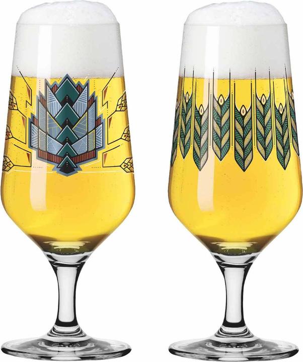 Actual product image Ritzenhoff Pilsgläser mit Motiv Brauchzeit (0.37 l, 2 x)
