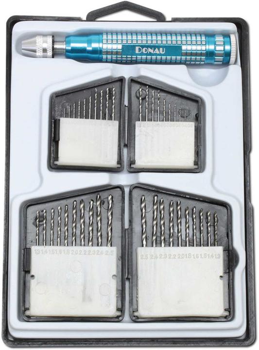 Donau Profiline HSS drill set (2.5 mm, 1.2 mm, 1.40 mm, 2.3mm, 1.80 mm, 0.40 mm, 2.2mm, 0,5mm, 0.60 mm, 0.9 millimetre, 0.8 millimetre, 1.00 mm, 1.3 mm, 0.7 millimetre, 2.0 mm, 2.4 mm, 1.10 mm, 0.3 mm, 1.6 cm, 1,5)
