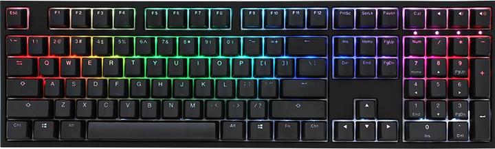 Actual product image Ducky ONE 2 Backlit PBT Gaming Keyboard, MX-Red, RGB LED - black (US) (US, Cable)