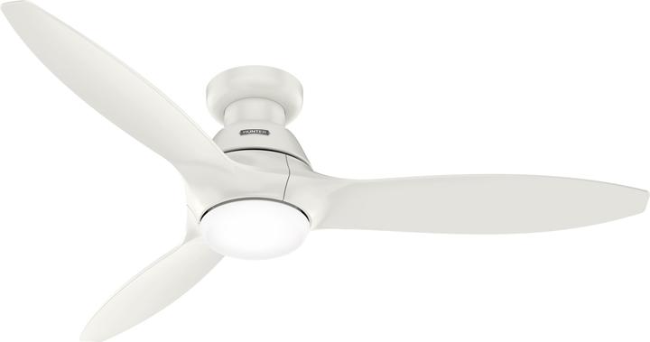 Actual product image Hunter Fans DC Deckenventilator Calabasas LP Weiss mit LED (40.70 dB)