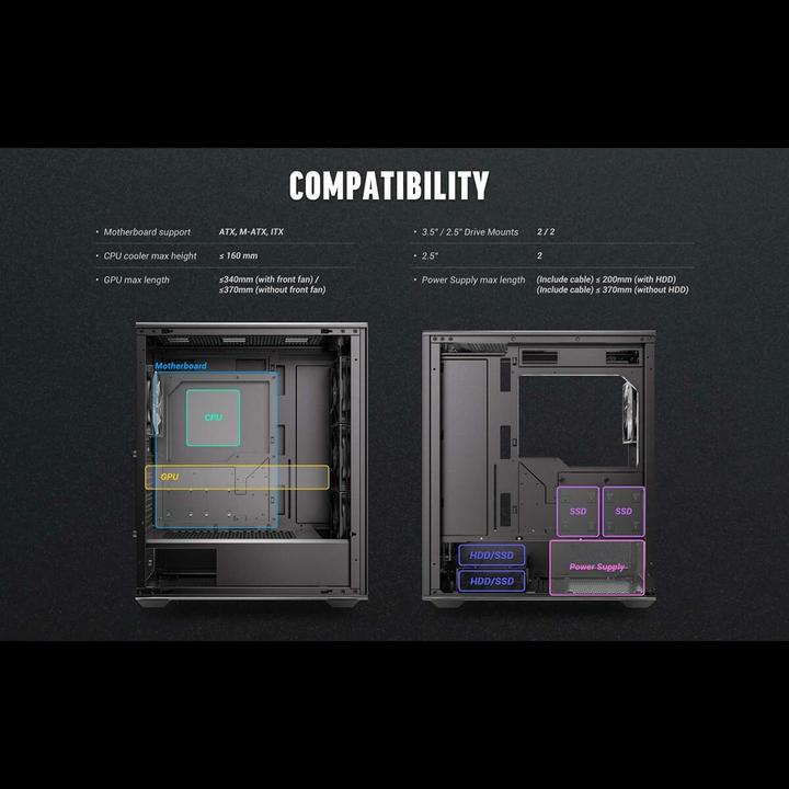 Immagine prodotto Antec AX85 ARGB (ATX, ITX, mATX)