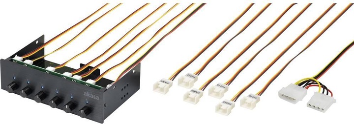 Actual product image Akasa FC.Six (6 Fan)