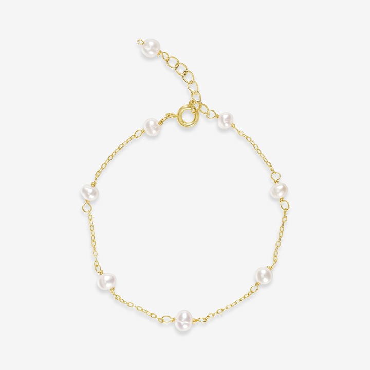 Produktbild Ellenoe Nora (natürliche Süsswasserperlen, 925 Sterling Silber, Messing, 18k vergoldet)