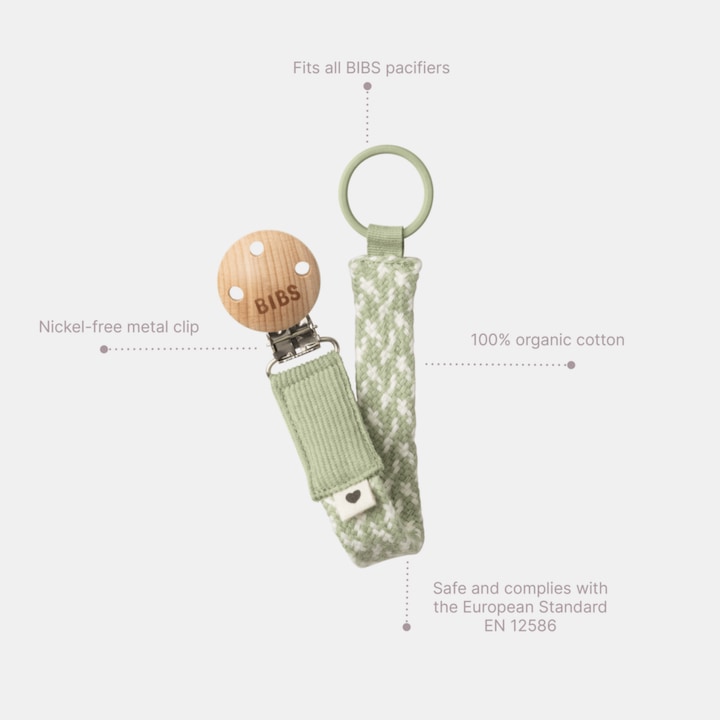 Actual product image Bibs Clip Braided (1 x, from birth)