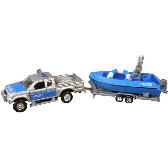 Thumbnail - Sombo Pull Back mit Polizei-Boot mit Licht und Sound
